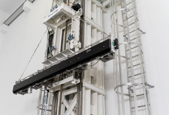 The four-meter (13-feet) wide line detector captures the residual radiation pass ...