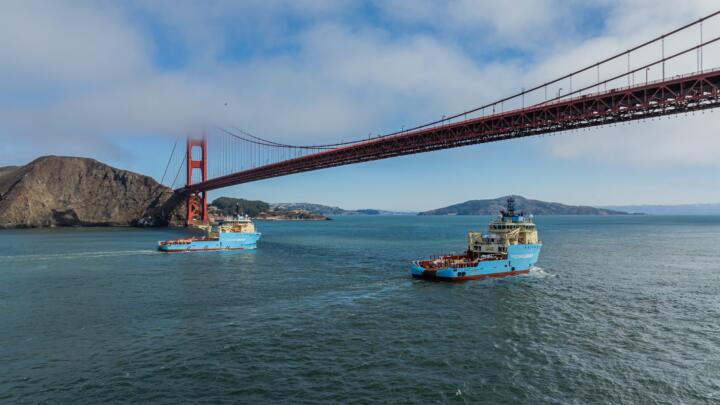Auch in der Bucht von San Francisco war „The Ocean Cleanup“ schon aktiv. Von dor ...
