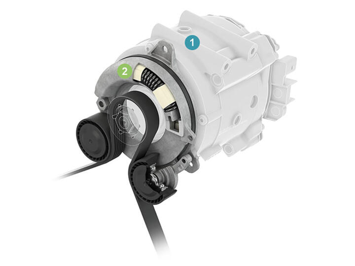 1 The belt-driven starter generator (BSG)replaces the starter and the alternator ...